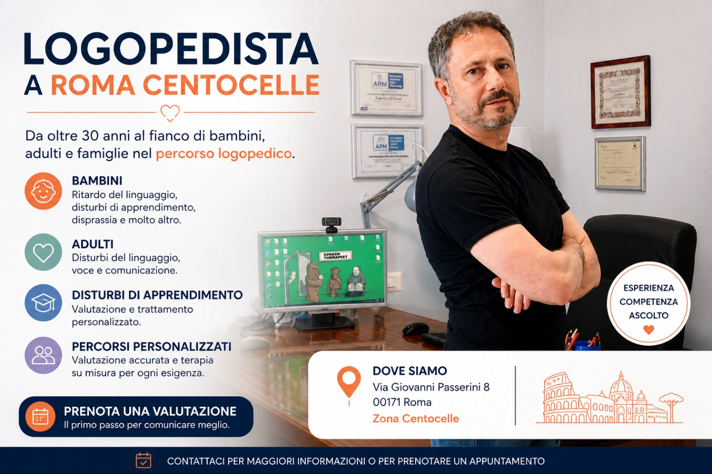 Logopedista a Roma Centocelle